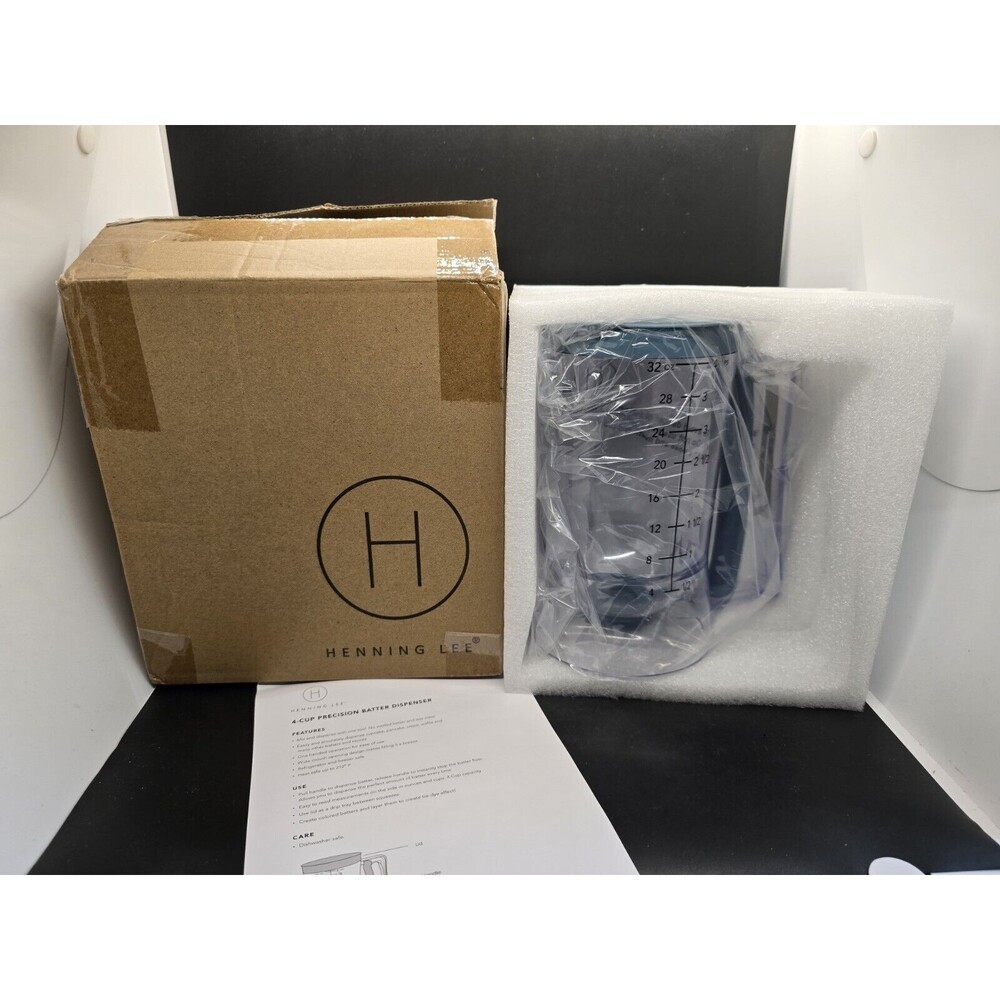 Henning Lee 4-Cup Precision Batter Dispenser Model K75690 - Open Box
